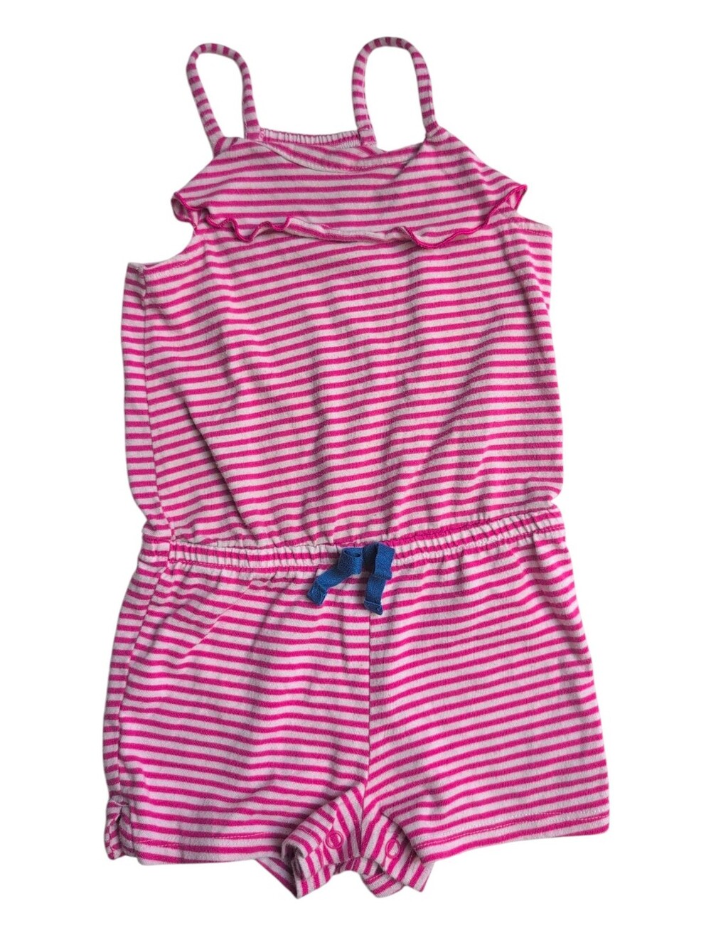 CAT & JACK Pink And White Striped Romper